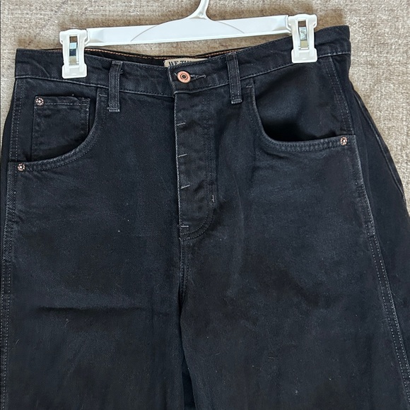 Free People We The Free Good Luck Barrel Jeans Black - Picture 12 of 13